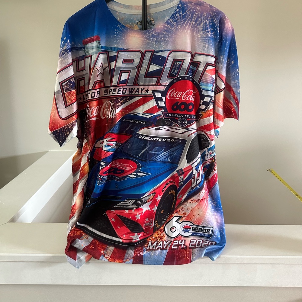 Charlotte speedway Graphic Tee - Red, Blue, White
